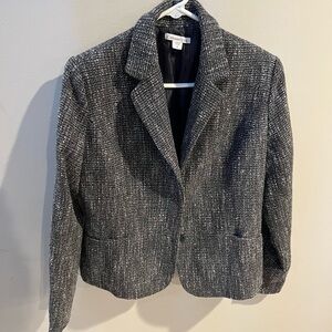 Coldwater Creek black and gray and silver blazer